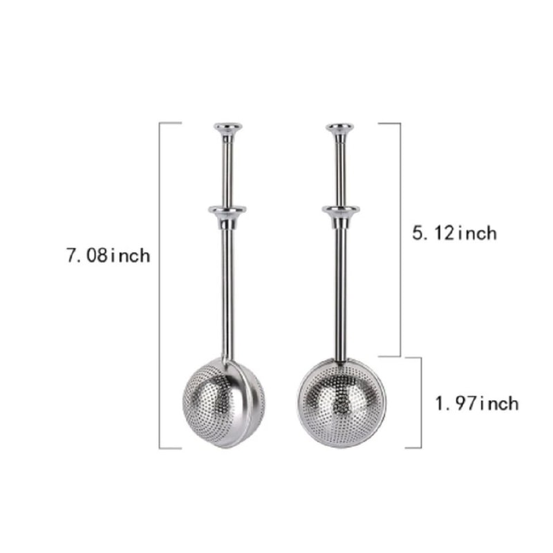 Stainless Steel Long Handle Tea Ball Infuser For Loose Leaf Tea Reusable Strainer 1