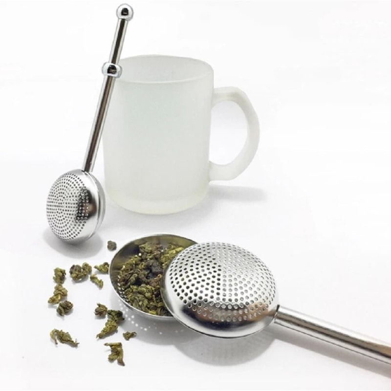Stainless Steel Long Handle Tea Ball Infuser For Loose Leaf Tea Reusable Strainer 4
