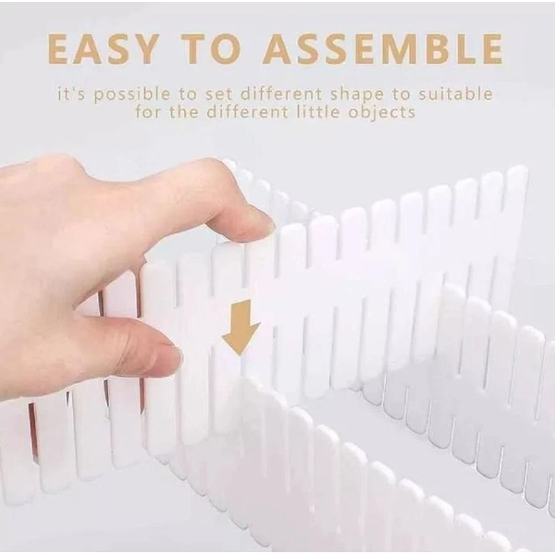 Adjustable Drawer Dividers Set For Home Office And Closet Organization 1