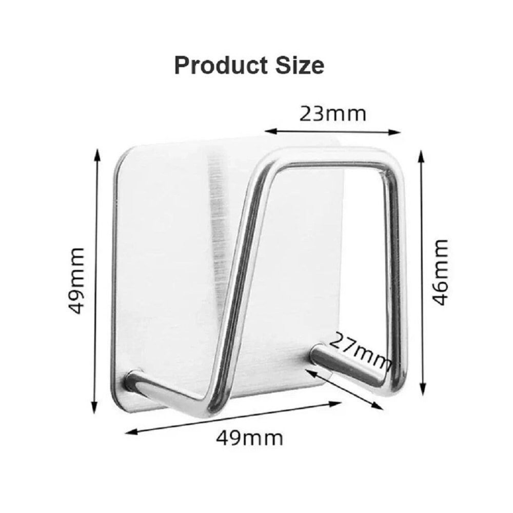 Stainless Steel Sink Sponge Holder Adhesive Kitchen Organizer 1