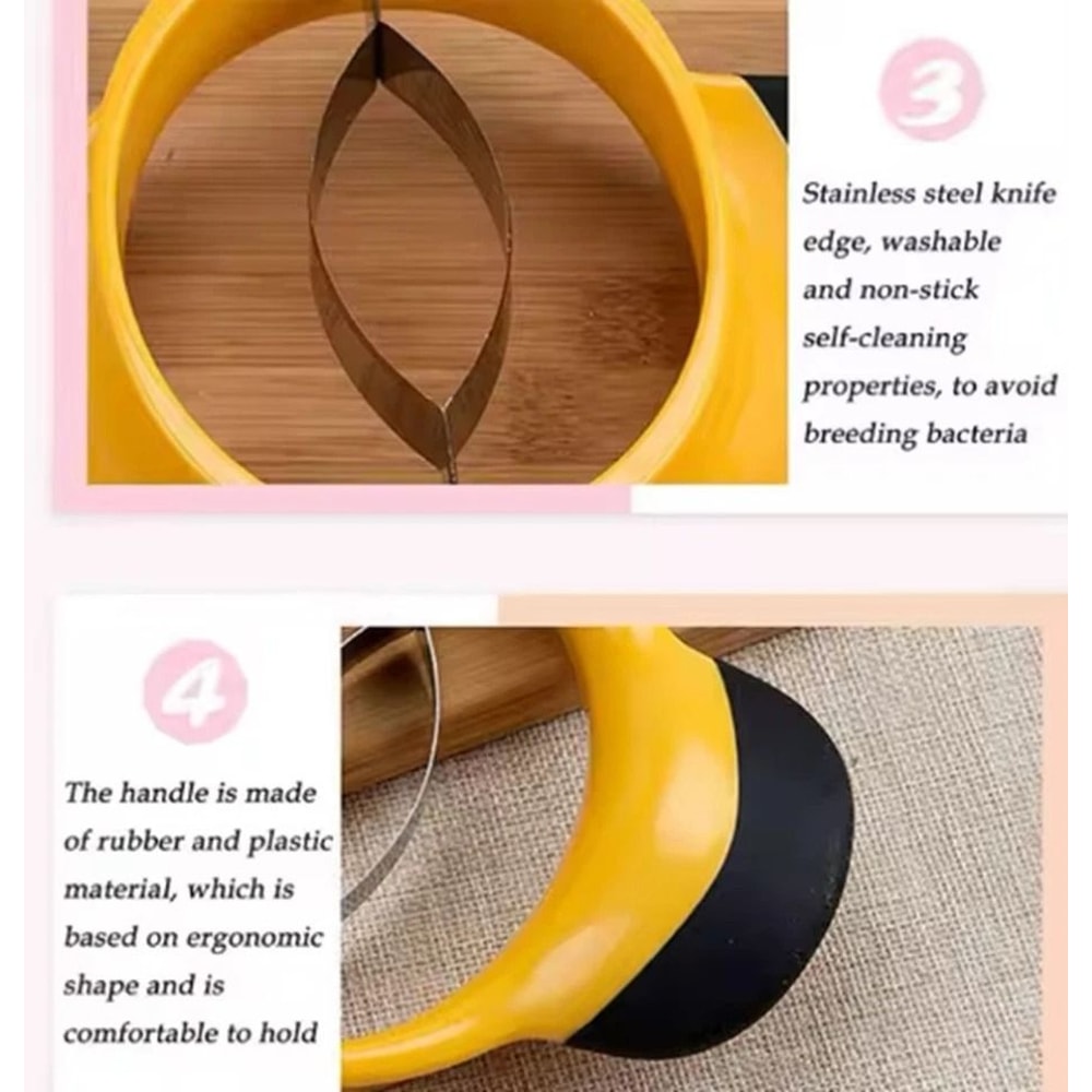 Mango Slicer Pitter With Ergonomic NonSlip Grip Stainless Steel Fruit Cutter 5