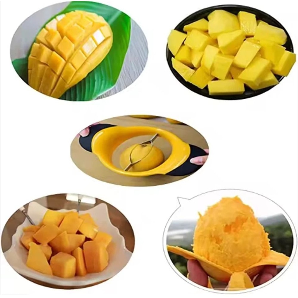 Mango Slicer Pitter With Ergonomic NonSlip Grip Stainless Steel Fruit Cutter 7