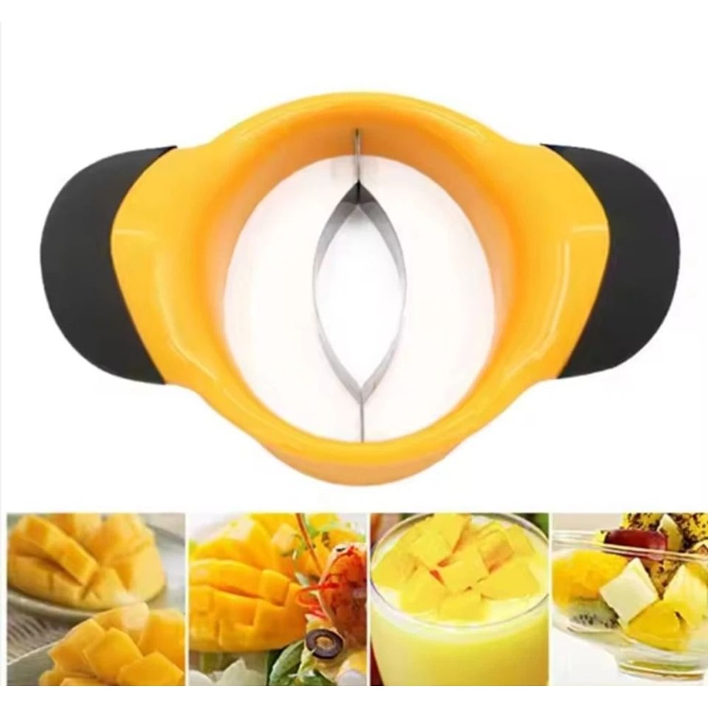 Mango Slicer Pitter With Ergonomic NonSlip Grip Stainless Steel Fruit Cutter 8