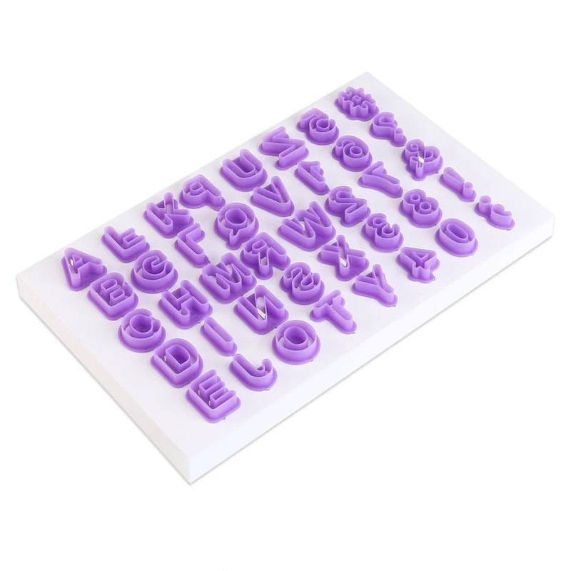 Alphabet Number Fondant Cutter Set For Cake Cookie Decorating 2