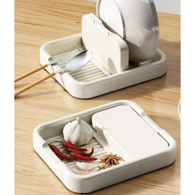 Foldable Countertop Pot Lid Holder Spoon Rest Rack Kitchen Utensil Organizer Stand 2