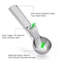 Stainless Steel Ice Cream Scoop With Trigger Handle For Cookie Dough And Melon 2