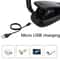 USB Rechargeable LED Book Light With Flexible Clip Ideal For Bed Travel Reading 1