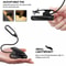 USB Rechargeable LED Book Light With Flexible Clip Ideal For Bed Travel Reading 4