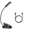 USB Rechargeable LED Book Light With Flexible Clip Ideal For Bed Travel Reading 0