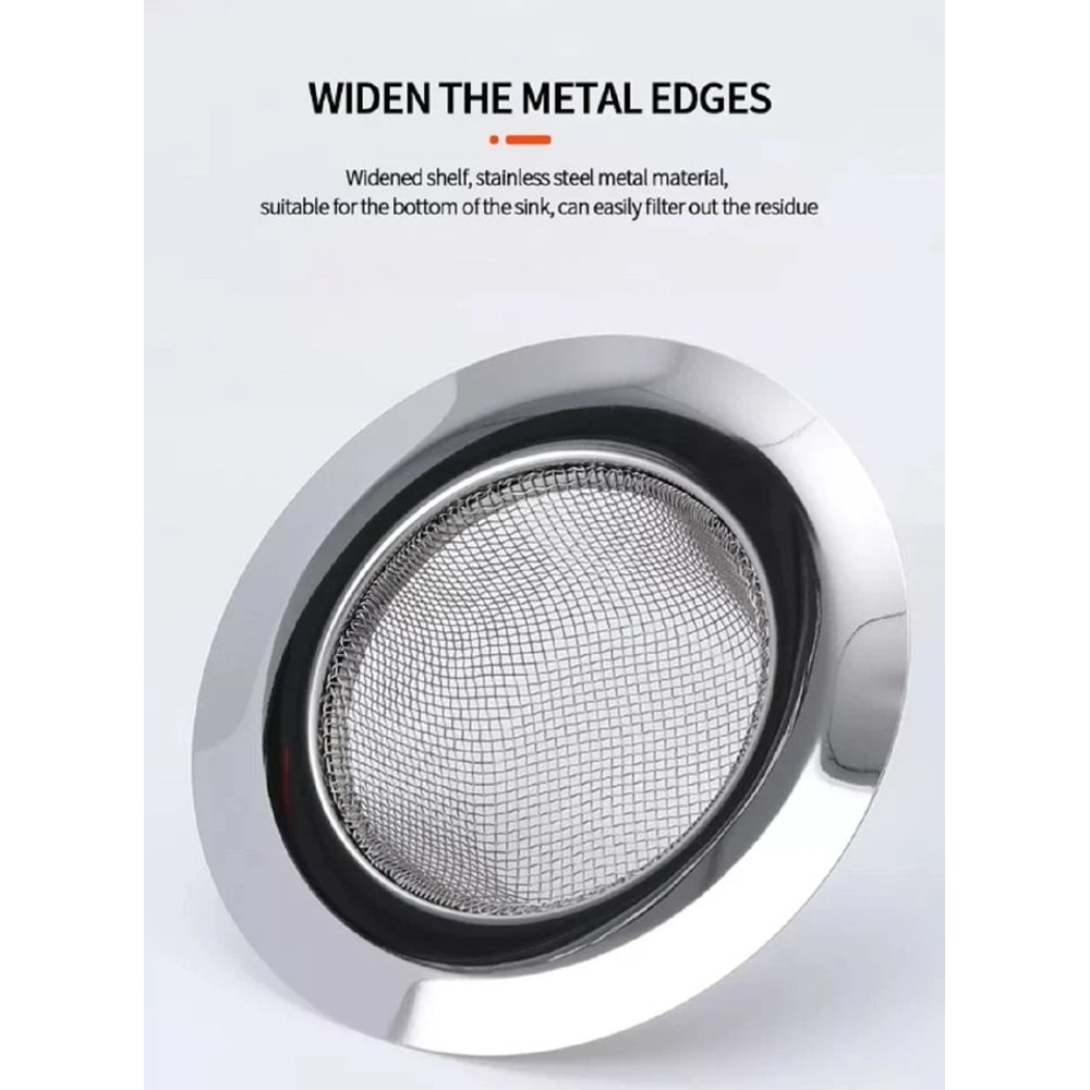 Stainless Steel Sink Strainer Set Kitchen Drain Catcher For Effortless CleanUp 4