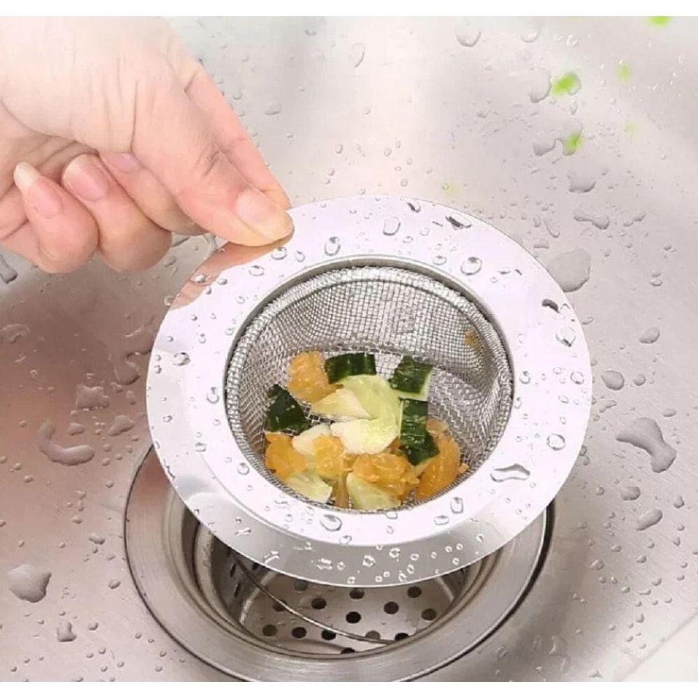 Stainless Steel Sink Strainer Set Kitchen Drain Catcher For Effortless CleanUp 8