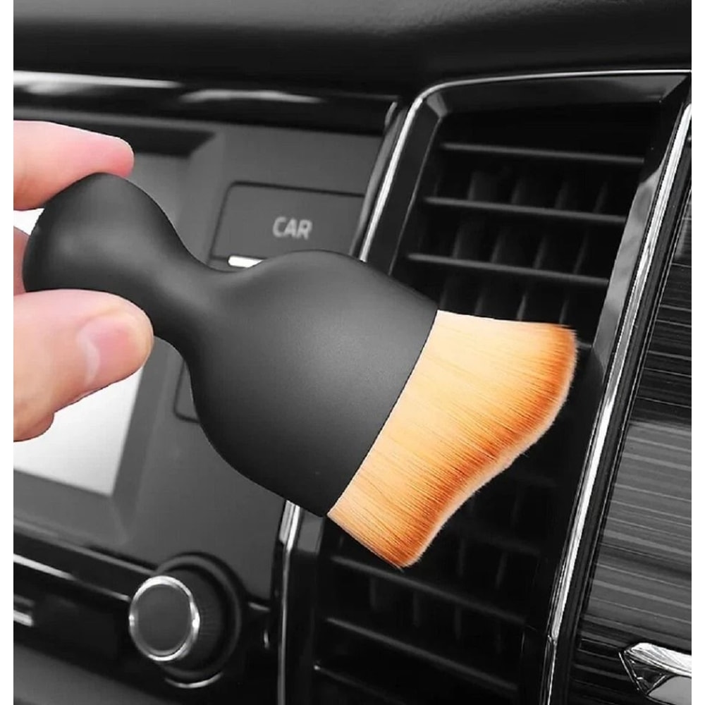 Soft Bristle Car Interior Detail Brush Gentle Dust Cleaner For Dashboard Vents Console 2