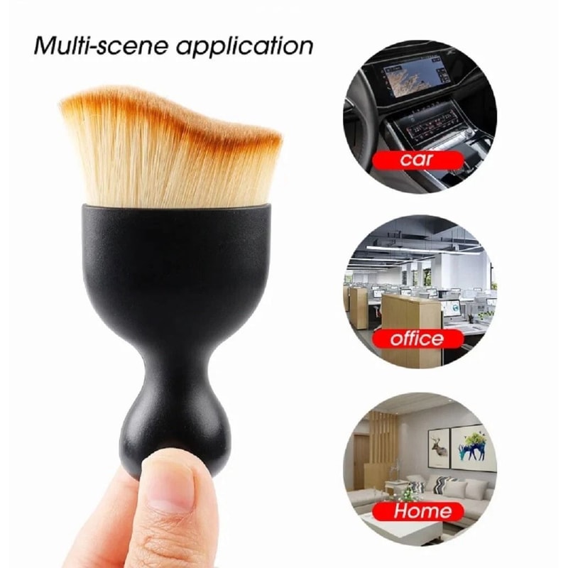 Soft Bristle Car Interior Detail Brush Gentle Dust Cleaner For Dashboard Vents Console 7