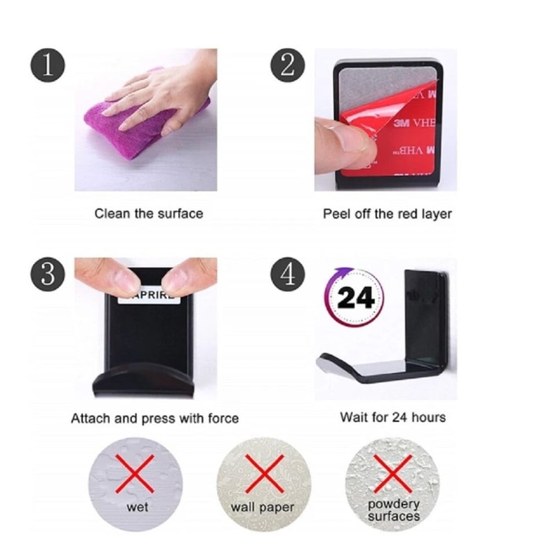 Acrylic Headphone Hanger Under Desk Hook Wall Mount Headset Holder Stand For Organized Space 1