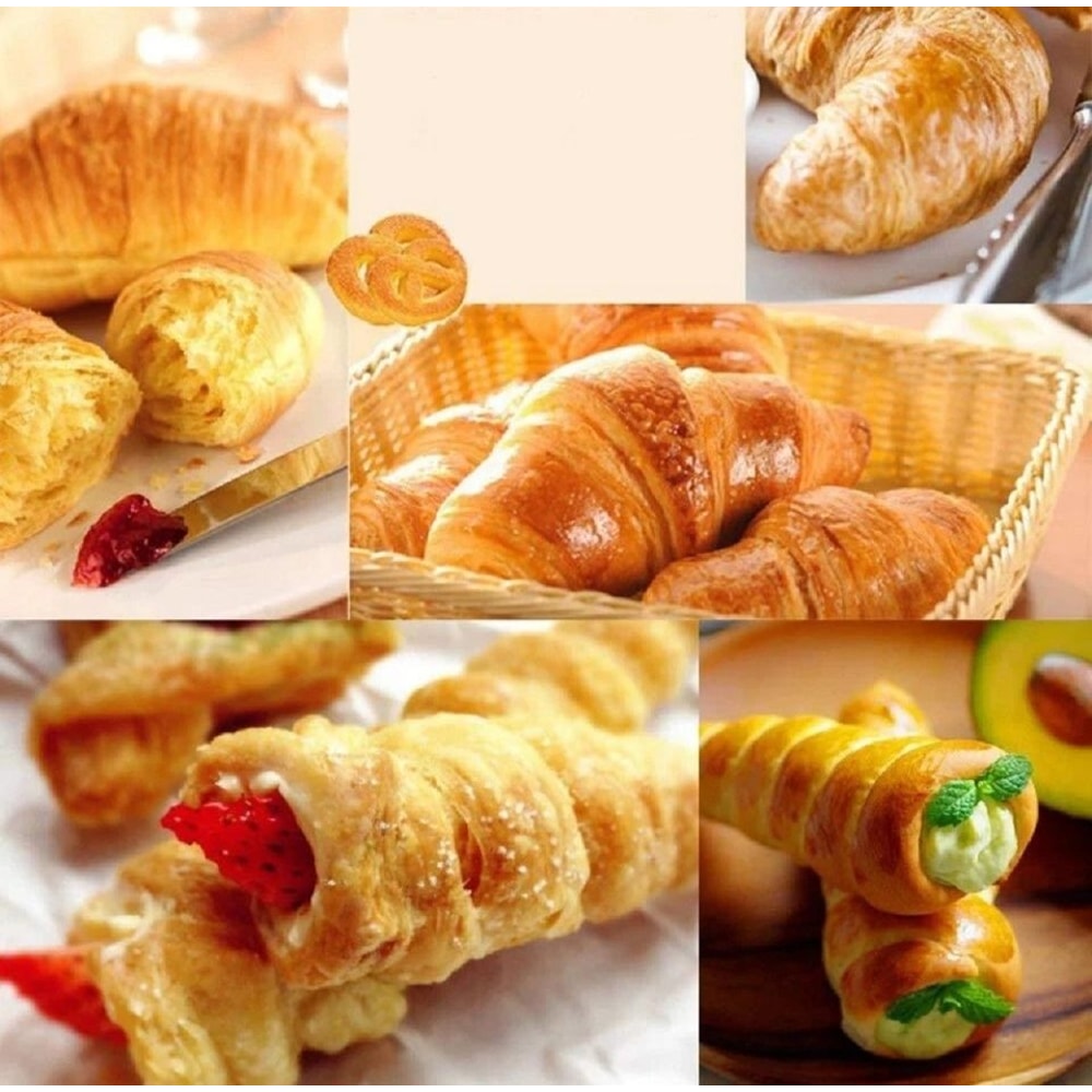 Stainless Steel Pastry Mold Set Cream Horn Cannoli Baking Tubes 5