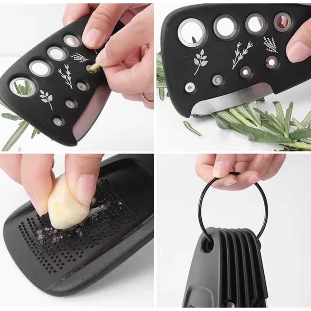 Kitchen Gadget Set Peeler Grater Bottle Opener Compact Tools Kit For Effortless Meal Prep 2