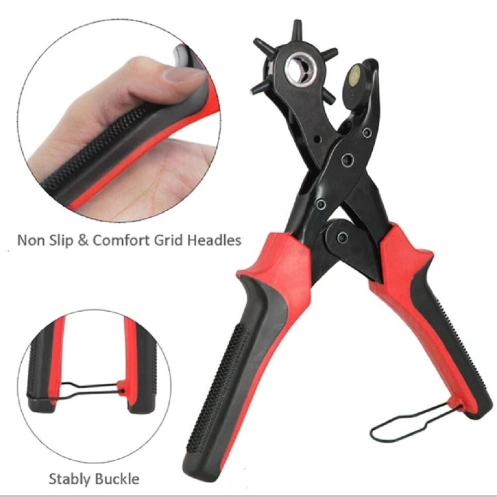 Heavy Duty Leather Hole Punch Pliers For Belts Straps 4