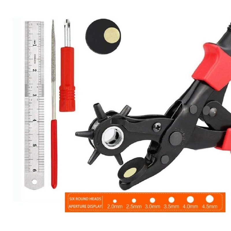 Heavy Duty Leather Hole Punch Pliers For Belts Straps 7