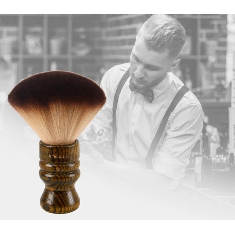 Neck Duster Brush For Barber And Salon Use Premium Makeup Body Powder Cleaning Tool 3