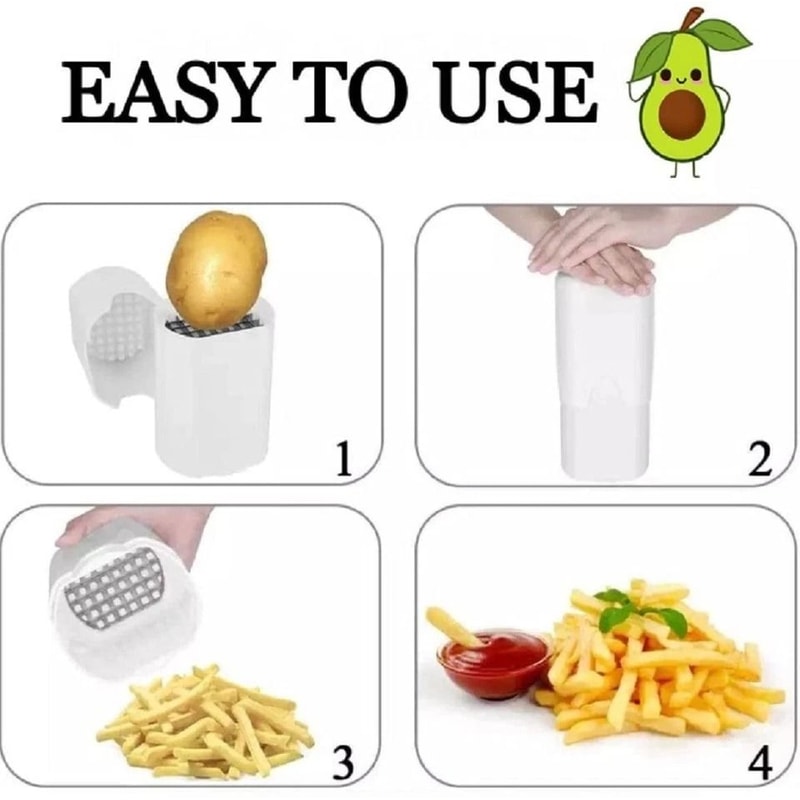 Potato Fries Cutter Easy French Fry Cutter And Vegetable Dicer Chopper For Quick Kitchen Prep 1