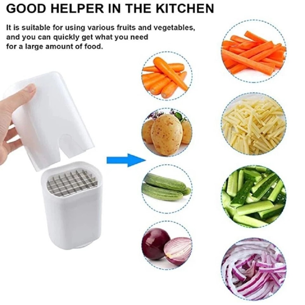 Potato Fries Cutter Easy French Fry Cutter And Vegetable Dicer Chopper For Quick Kitchen Prep 4