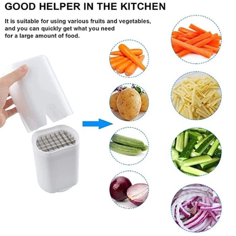 Potato Fries Cutter Easy French Fry Cutter And Vegetable Dicer Chopper For Quick Kitchen Prep 4