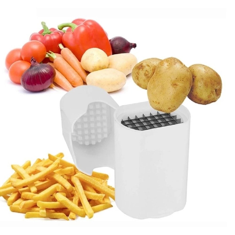 Potato Fries Cutter Easy French Fry Cutter And Vegetable Dicer Chopper For Quick Kitchen Prep 0