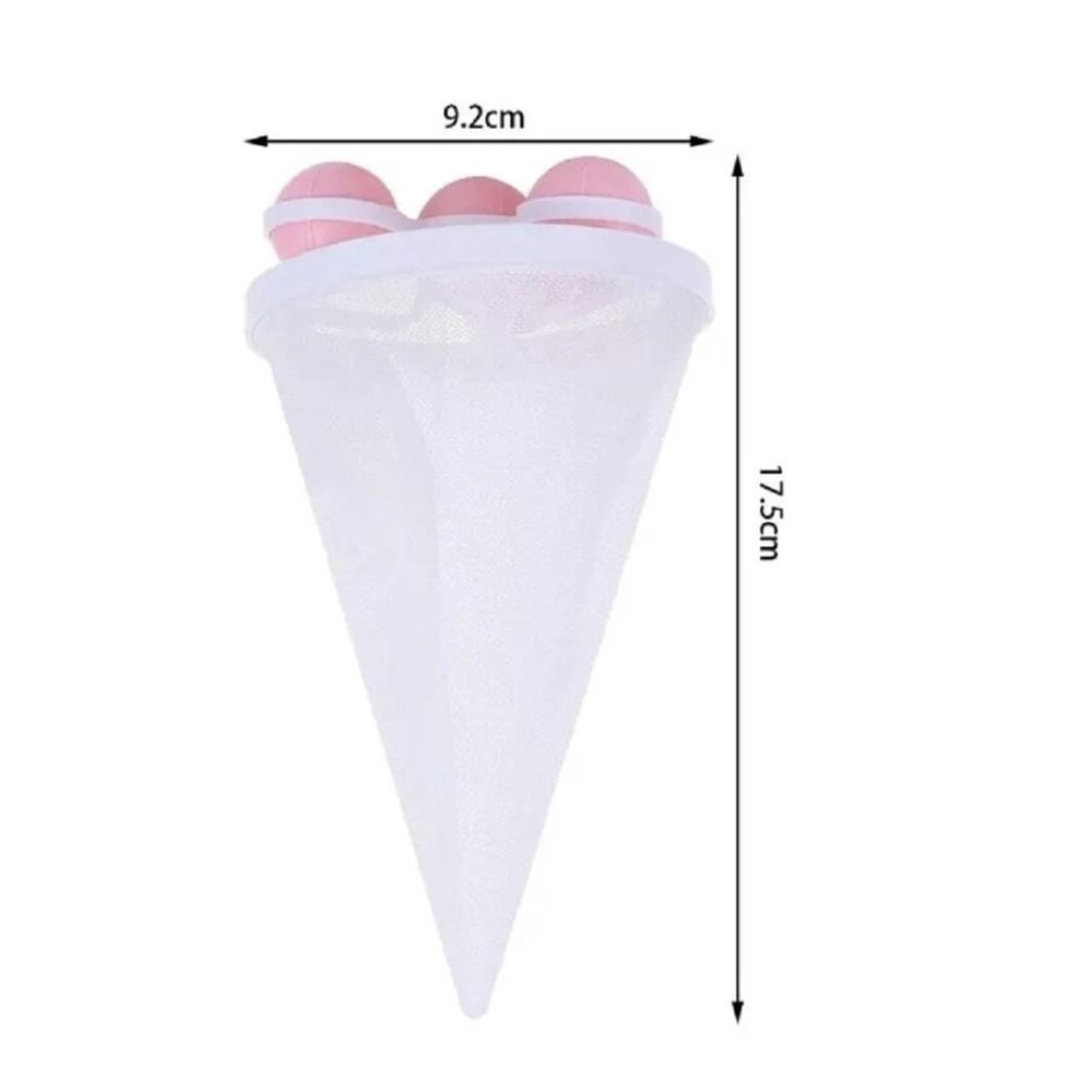 Laundry Lint Catcher Mesh Bags Pet Hair Remover Reusable Washer Floaters For Clean Clothes 2