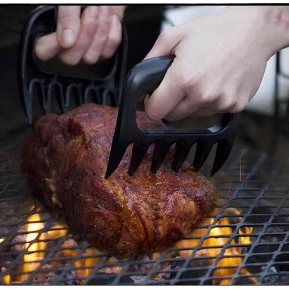 Heavy Duty Pulled Pork Shredder Claws BBQ Meat Handler Forks For Grilling Shredding 4