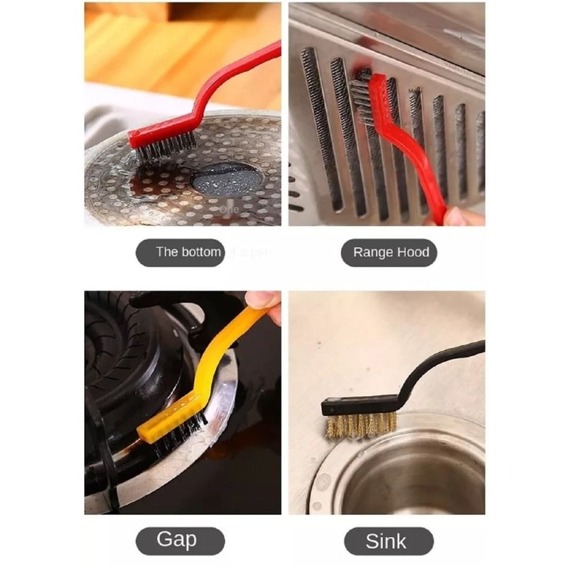 Gas Stove Cleaning Brushes Heavy Duty Kitchen Scrub Wire Scrubber For Grease Rust Burnt On Residue 1
