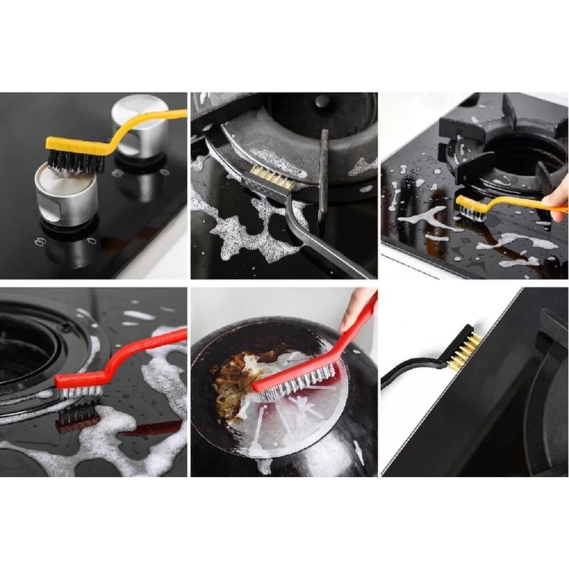 Gas Stove Cleaning Brushes Heavy Duty Kitchen Scrub Wire Scrubber For Grease Rust Burnt On Residue 3