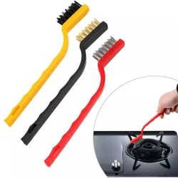 gas stove cleaning brushes heavy duty kitchen scrub wire scrubber for grease, rust & burnt on residue