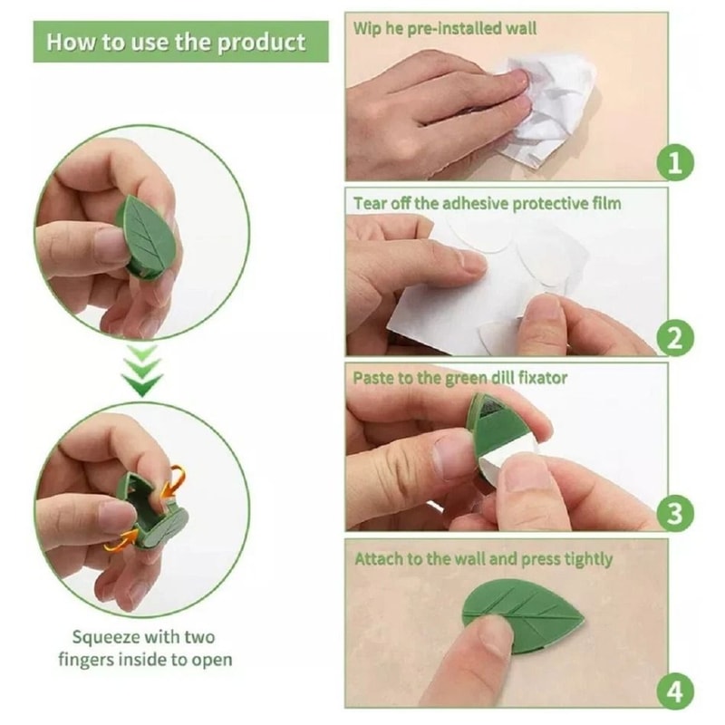 Self Adhesive Plant Clips For Wall Vine Support Ideal For Climbing Plants And Indoor Decor 4