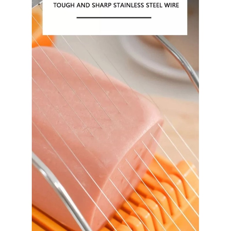 Sosanping Stainless Steel Multipurpose Kitchen Cutter Perfect Luncheon Meat Egg Slicer 4