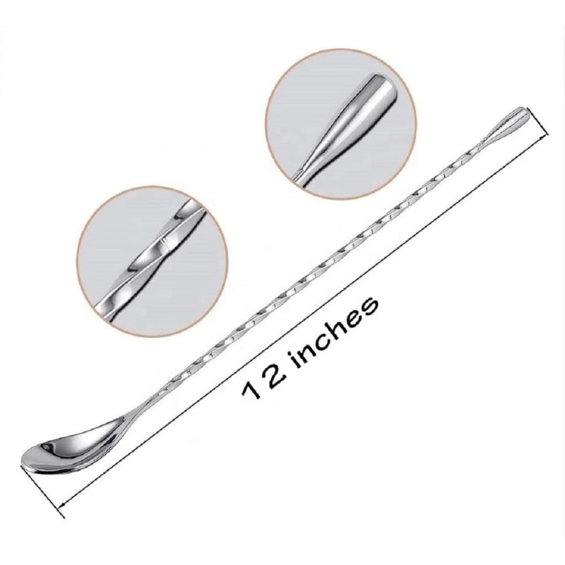 Stainless Steel Bar Spoon Professional Cocktail Mixing Tool For Bartenders 1