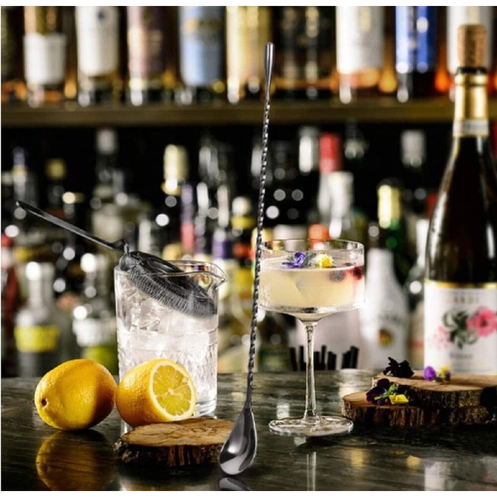 Stainless Steel Bar Spoon Professional Cocktail Mixing Tool For Bartenders 0