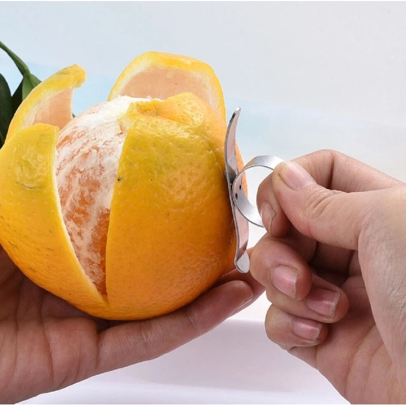 Stainless Steel Citrus Peeler Set EasytoUse Orange Lemon Fruit Peeling Tools 2