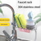Kitchen Sink Organizer Rack Drain Sponge Holder Soap Dish Cloth Storage Stainless Steel 3