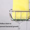 Kitchen Sink Organizer Rack Drain Sponge Holder Soap Dish Cloth Storage Stainless Steel 4