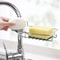 Kitchen Sink Organizer Rack Drain Sponge Holder Soap Dish Cloth Storage Stainless Steel 5