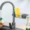 Kitchen Sink Organizer Rack Drain Sponge Holder Soap Dish Cloth Storage Stainless Steel 7