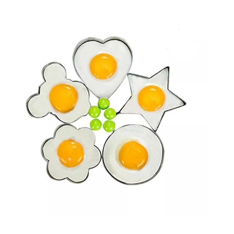 Nonstick Stainless Steel Pancake Egg Rings Set Ideal For Perfect Breakfasts 1