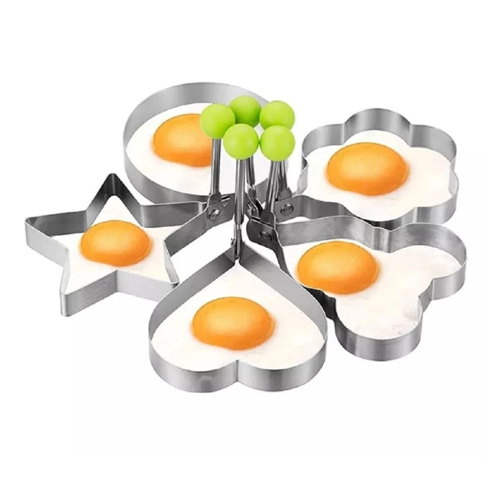 Nonstick Stainless Steel Pancake Egg Rings Set Ideal For Perfect Breakfasts 0