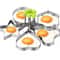 Nonstick Stainless Steel Pancake Egg Rings Set Ideal For Perfect Breakfasts 0