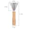 Hair Brush Cleaner Tool Metal Rake With Wooden Handle For Lint Hair Dust Removal 3