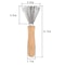 Hair Brush Cleaner Tool Metal Rake With Wooden Handle For Lint Hair Dust Removal 3