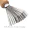 Hair Brush Cleaner Tool Metal Rake With Wooden Handle For Lint Hair Dust Removal 4