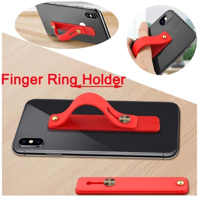 SelfAdhesive Phone Grip Kickstand Holder For IPhone IPad MultiFunctional Finger Strap 2