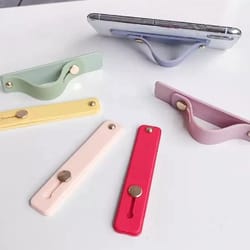 self-adhesive phone grip & kickstand holder for iphone, ipad multi-functional finger strap