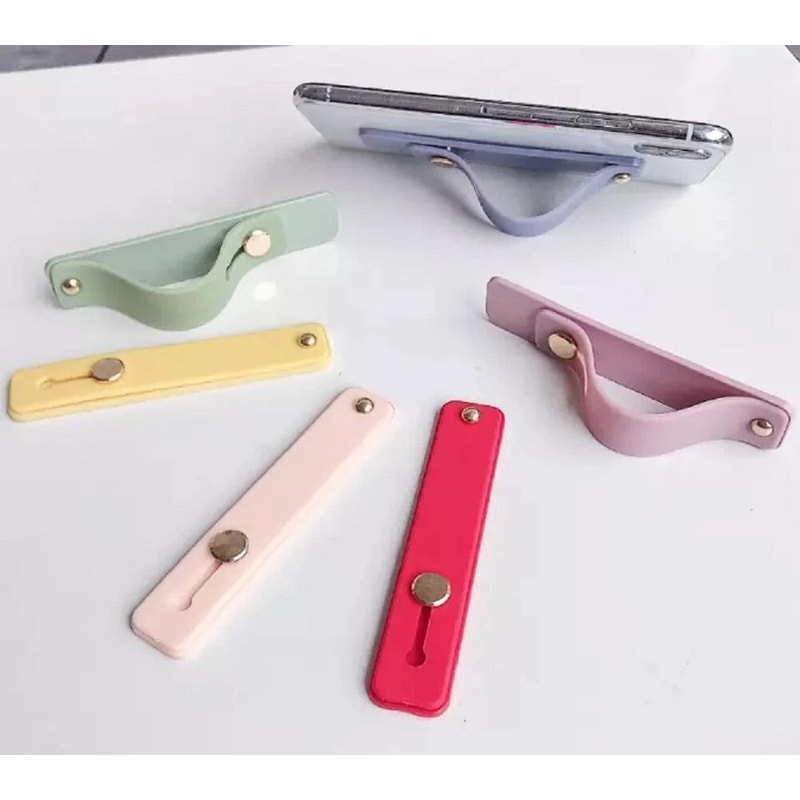 SelfAdhesive Phone Grip Kickstand Holder For IPhone IPad MultiFunctional Finger Strap 0